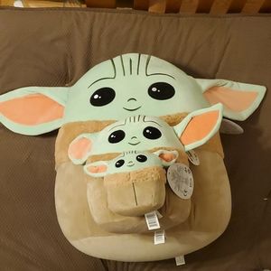 All 3 size Baby Yoda Squishmallow 5", 10", 20".